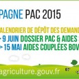 CAMPAGNE PAC 2015 : nouveau calendrier : Politique Agricole Commune Telepac, adapté pour la campagne 2015, permettra aux agriculteurs d’être guidés pas à pas dans leur déclaration. La télédéclaration est donc […]