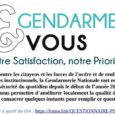 23 10 2018 – La gendarmerie Nationale : évalue la mise en œuvre de la police de sécurité du quotidien, à travers le questionnaire en ligne