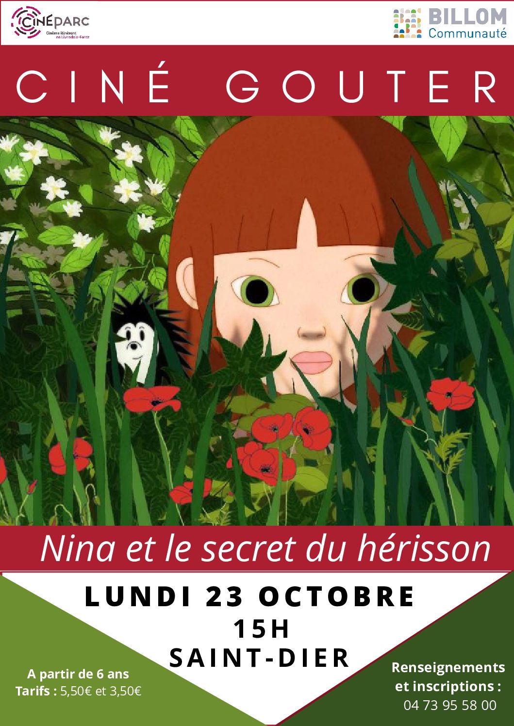 Voici la programmation de la saison 2023/2024 des ciné des p’tits loups et des ciné goûters. Ce sont toujours de très bons moments pour les enfants. Les séances ont toujours […]