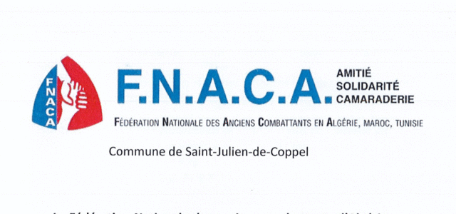 Cet historique de la vie de la FNACA de Saint-Julien-de-Coppel a été réalisé par Michel PIREYRE. Monsieur le maire le remercie au nom du conseil municipal. Ce document permet aussi […]