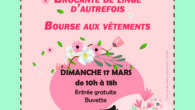 Notre association de loisirs à Saint-Dier d’Auvergne vous présente son affiche pour des puces des couturières avec bourse aux vêtement et brocante de linge d’autrefois.
