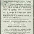 Monsieur Guy SCHMAUS Sénateur Honoraire, Conseiller Régional honoraire, Chevalier de la légion d’honneur, tout comme son frère a été abrité, à la « Tourelle » par « Marraine » et « Manette » et dit avoir […]