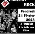 Concert rock vendredi 24 février 2023 à 19h30 à la salle des fêtes organisé par le comité des fêtes